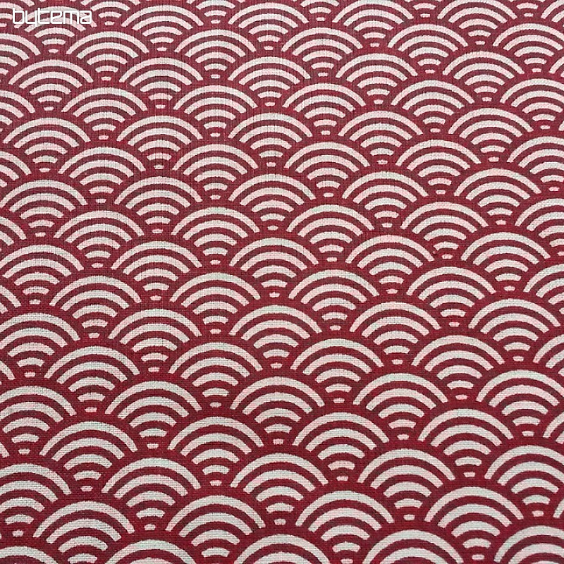 Decorative fabric SUSHIS rouge