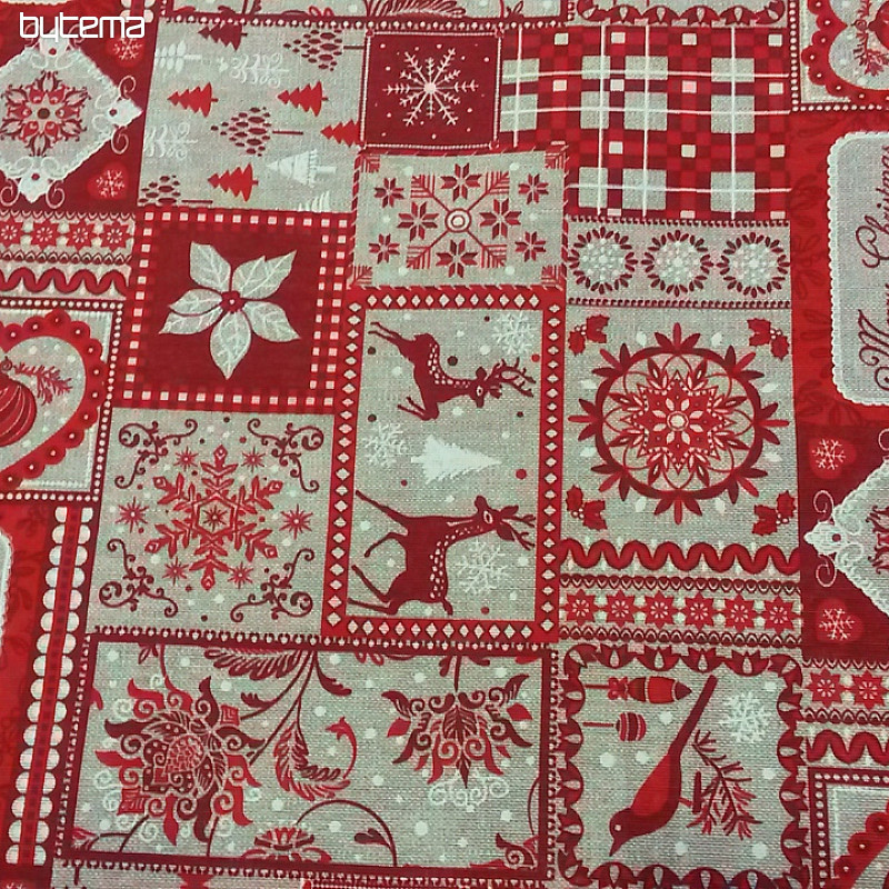 Decorative fabric TIROL rojo