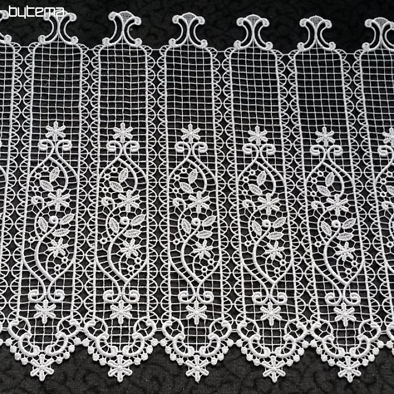 Crochet curtain 11462 white