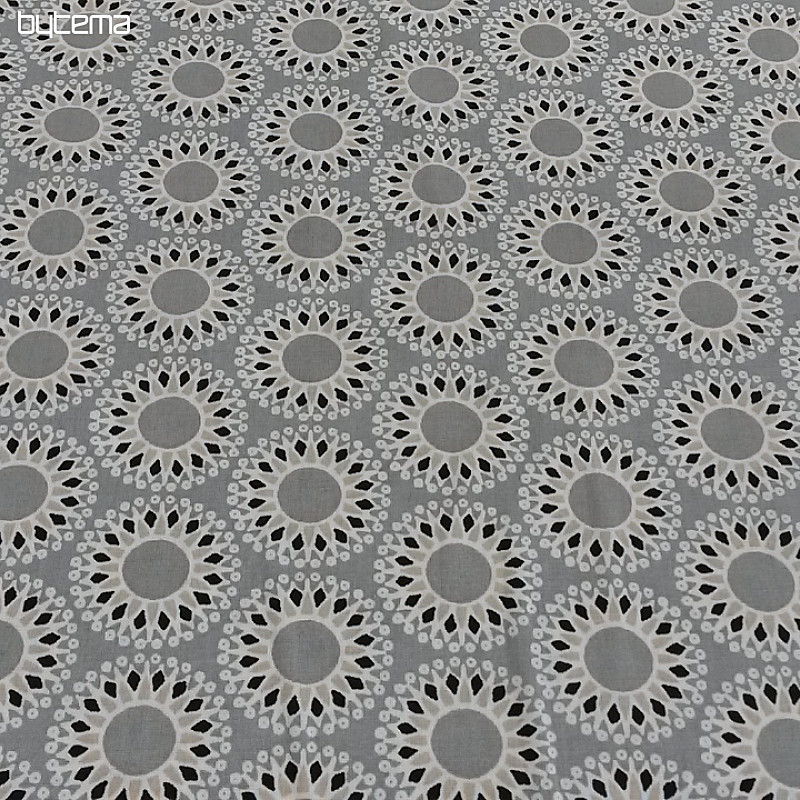 Cotton fabric MALAWA gray
