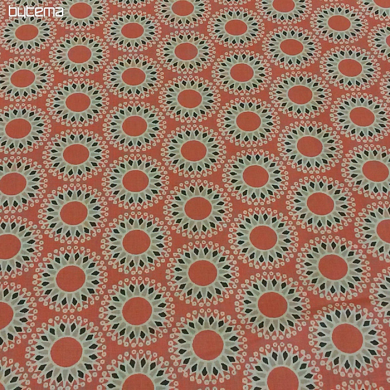 Cotton fabric MALAWA orange