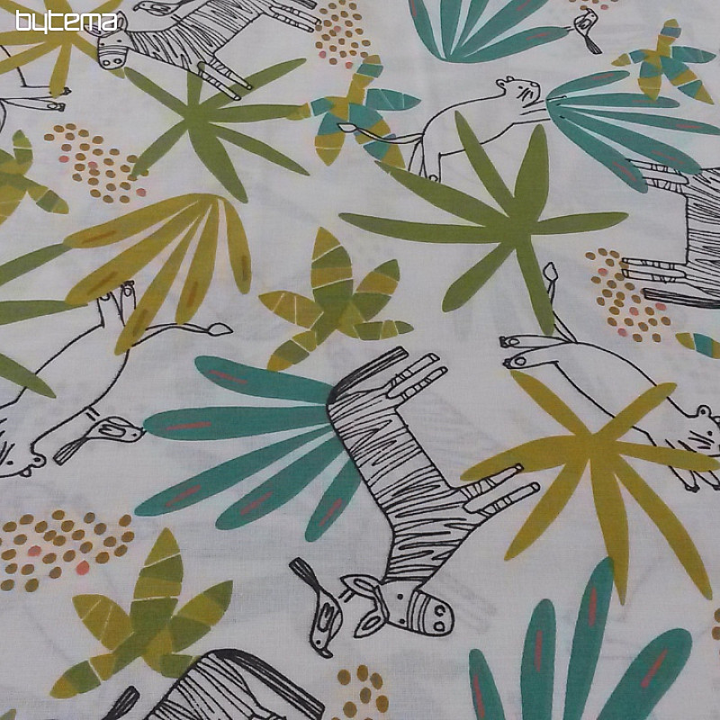 Cotton fabric JUNGLE