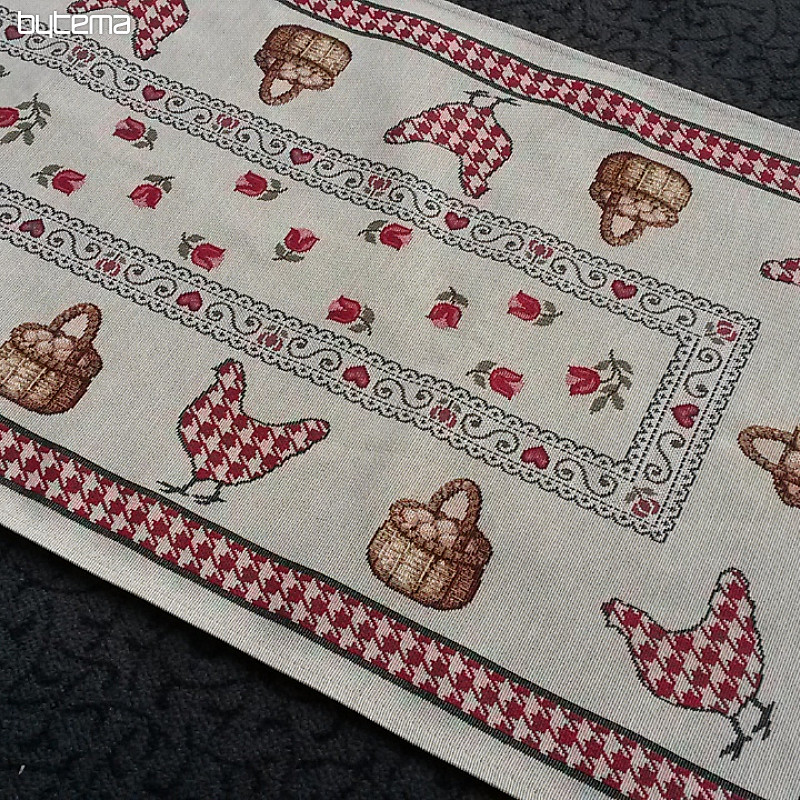 Tapestry tablecloth 38 x100 FARM