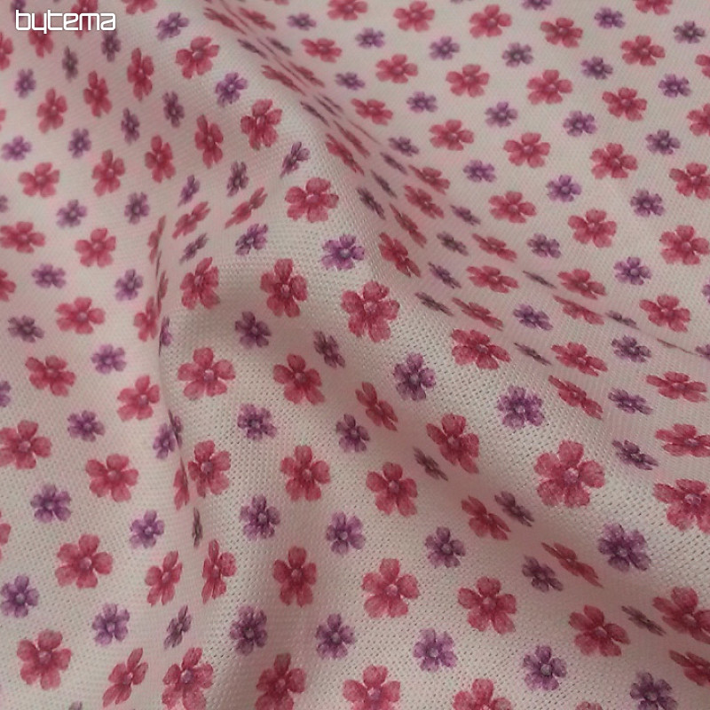 Decorative fabric FLOWERS CLARA pink