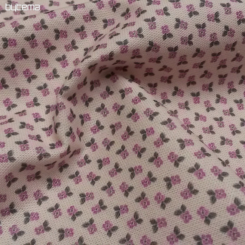 Decorative fabric FLOWERS ALBA pink