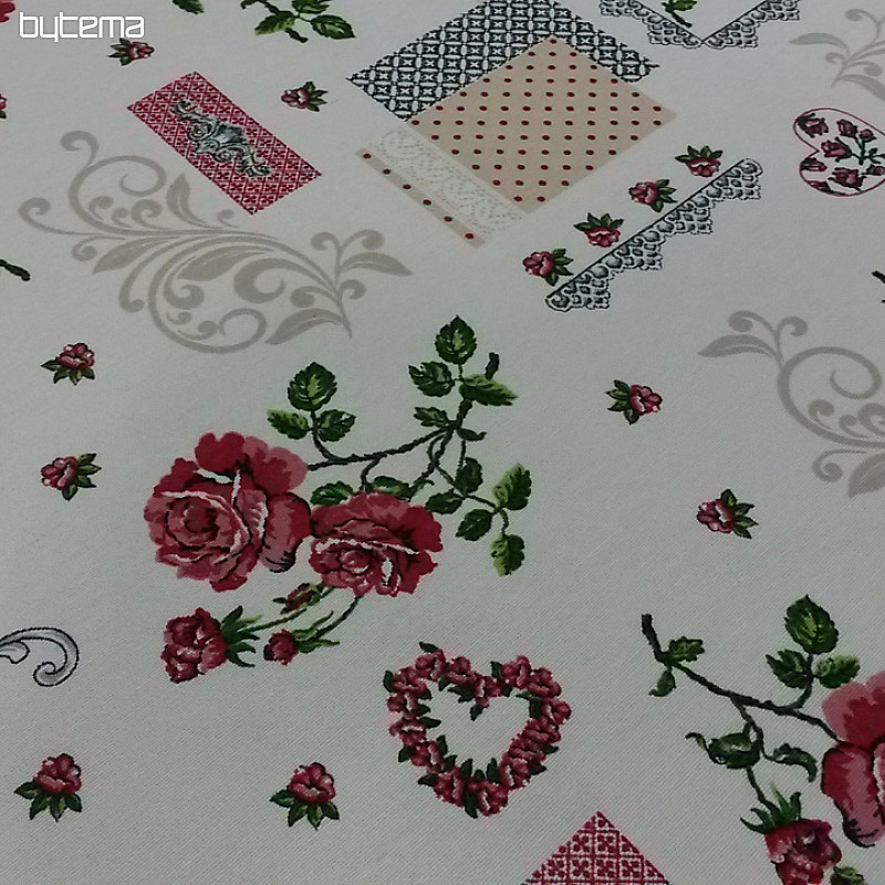 Decorative fabric ROSE ROMANCE