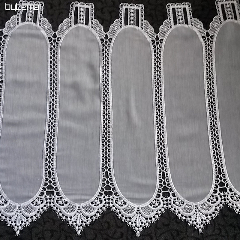 Crochet curtain 13609 white