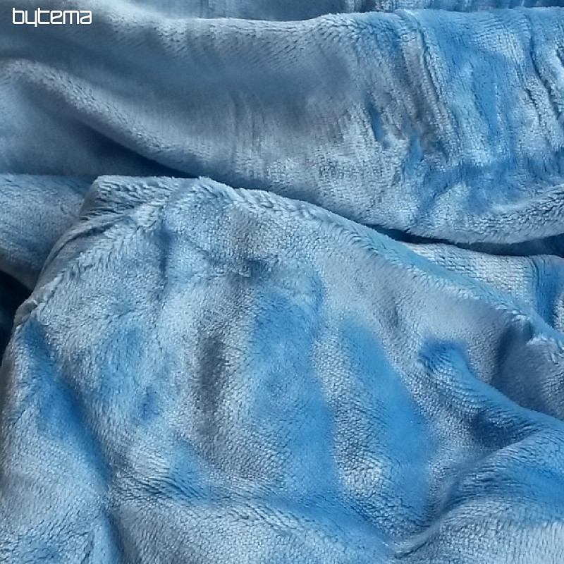 Cot microflannel sheet blue dark