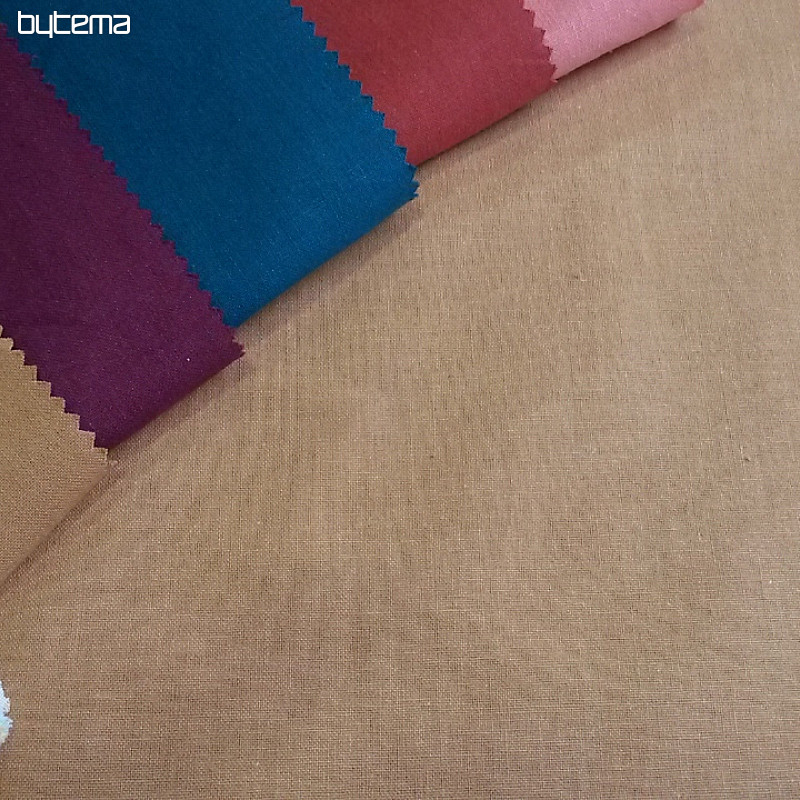 Cotton fabric UNI CAMEL 1065