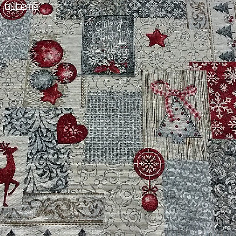 Tapestry tablecloth and scarf MODERN CHRISTMAS