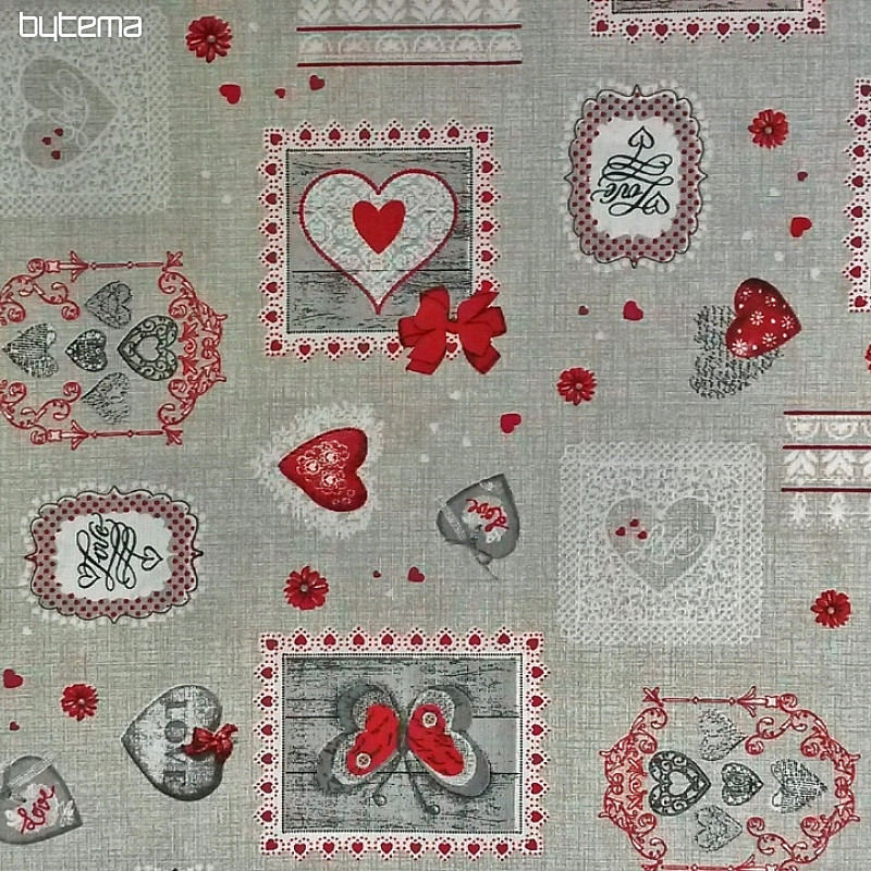 Decorative fabric CARLA red