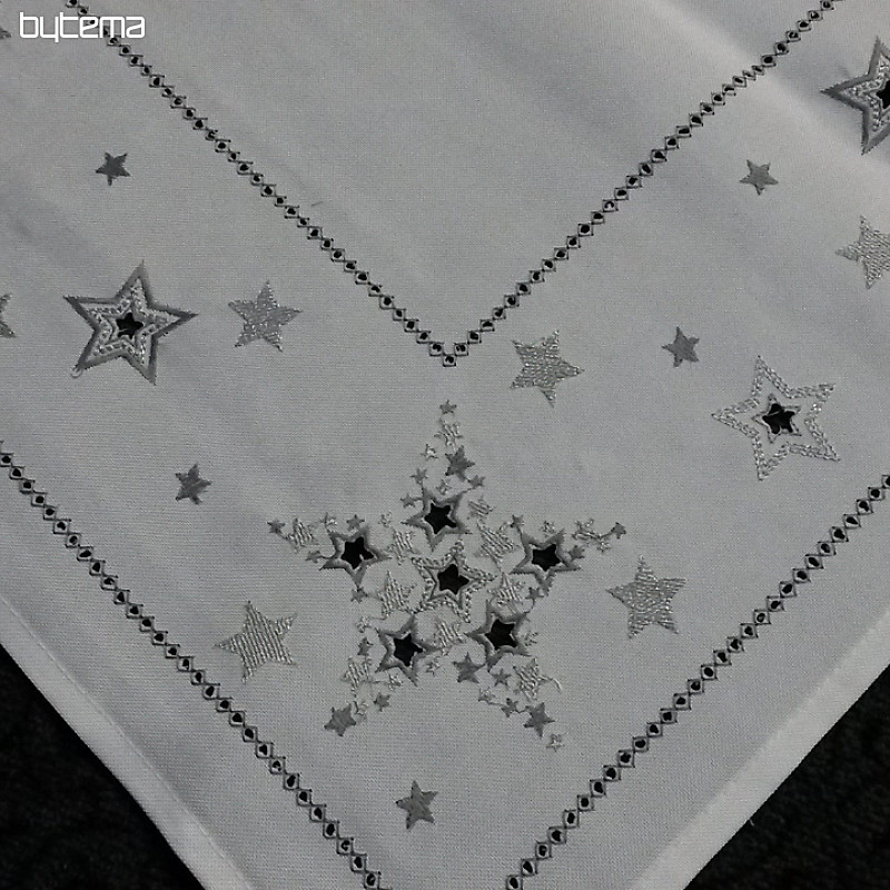 Christmas embroidered tablecloth and shawls CHRISTMAS STARS I