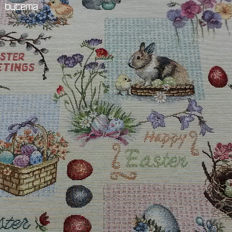 Tapestry fabric HAPPY EASTER