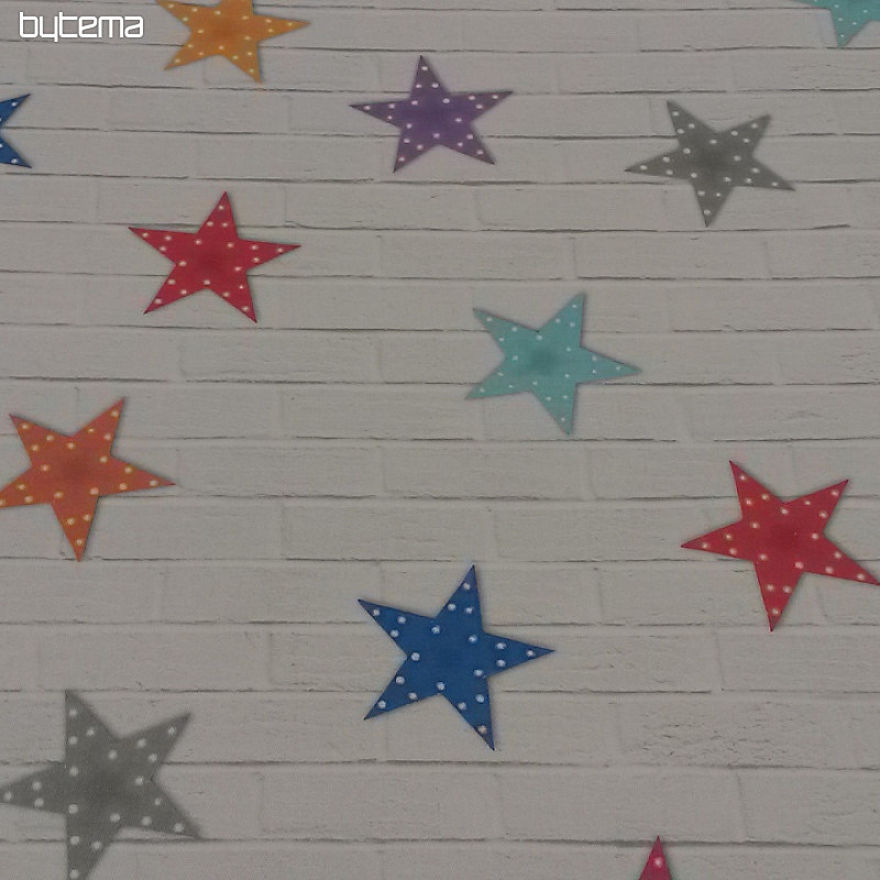 Children decorative fabric STARS