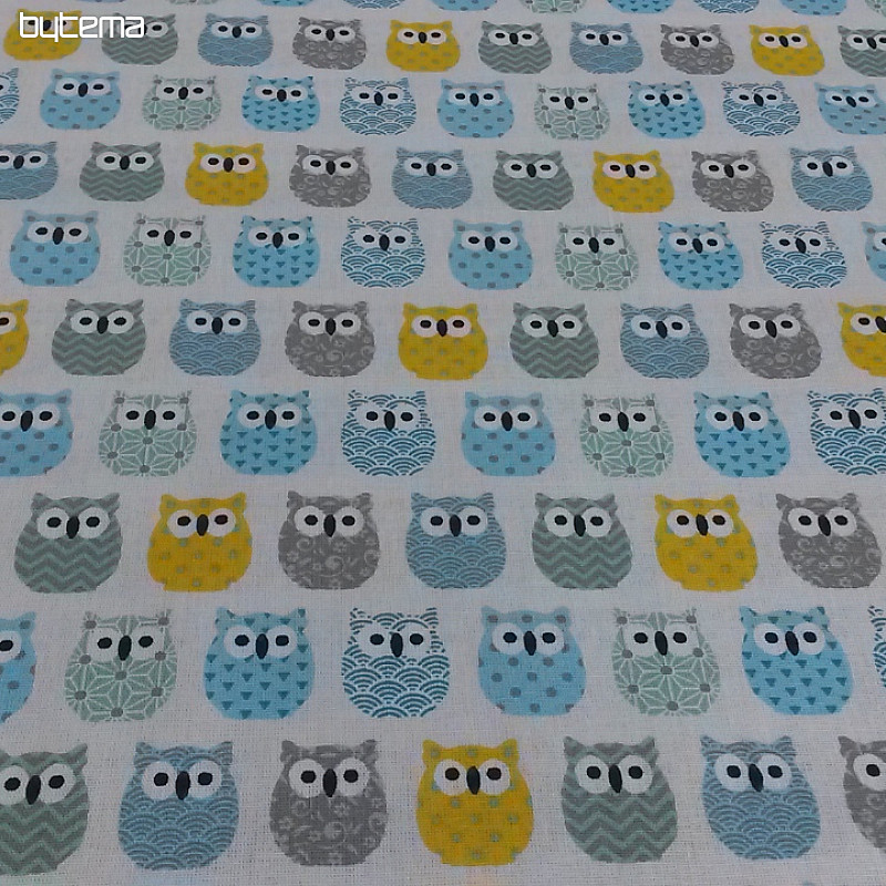 Decorative fabric MINI OWLS 7