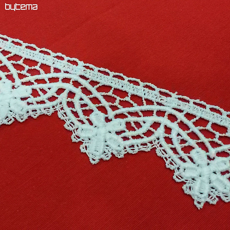 Macrame Lace 5432/0010 6 cm white matt