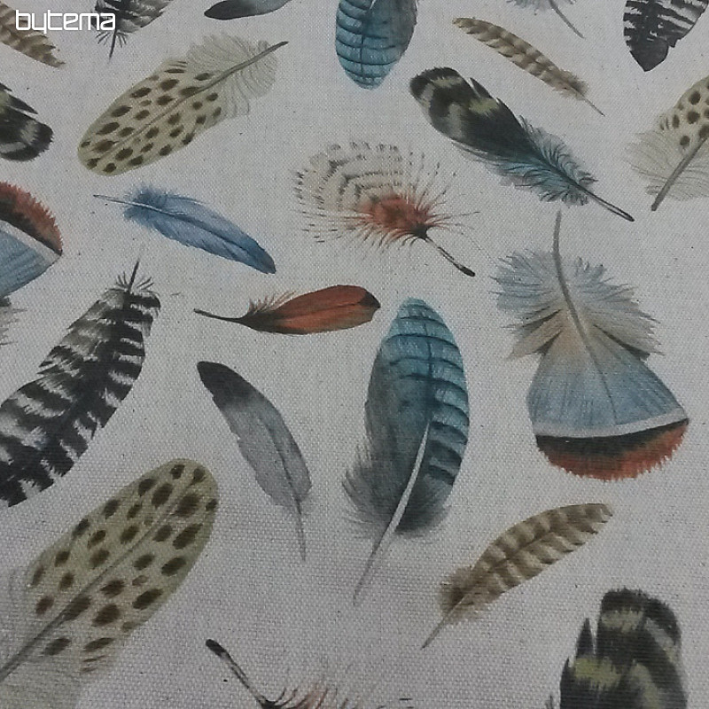 Decorative fabric OTONO FEATHERS 601 digital print