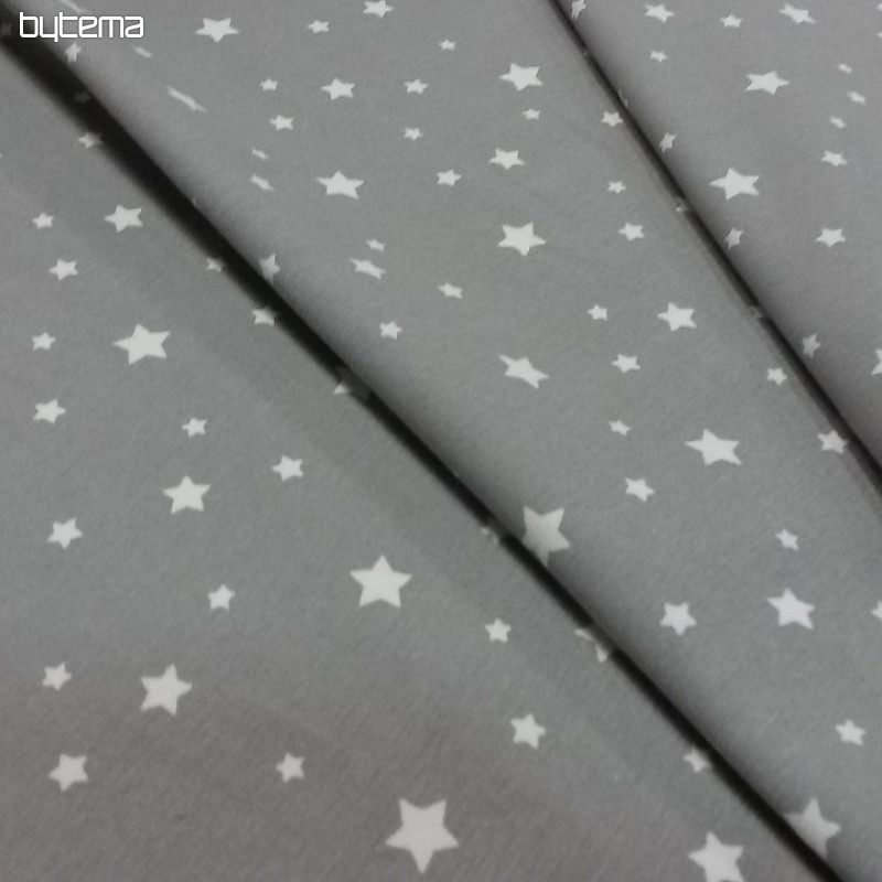 Cotton knit ZETOILE stars gray