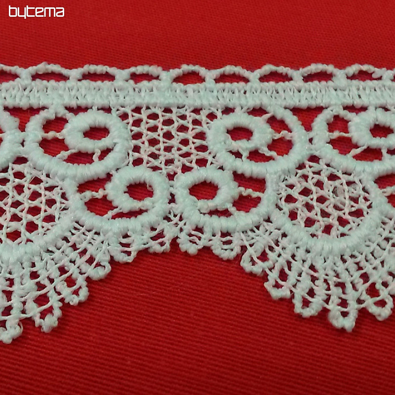 Macrame Lace 5555/0010 5,3 cm white matt