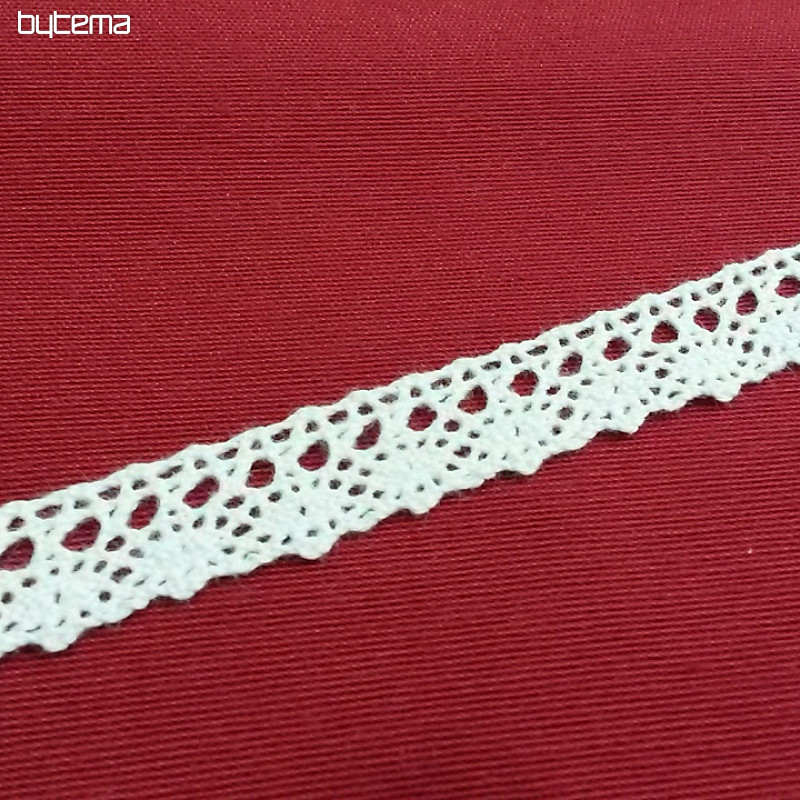 Cotton lace 405/101 18mm white matt