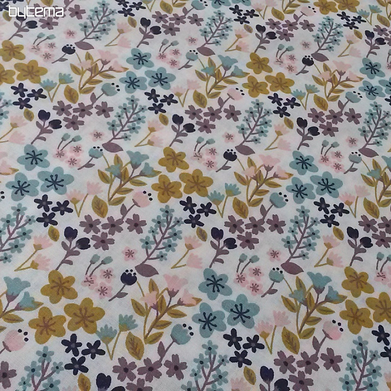 Cotton fabric FLOWERS MILA