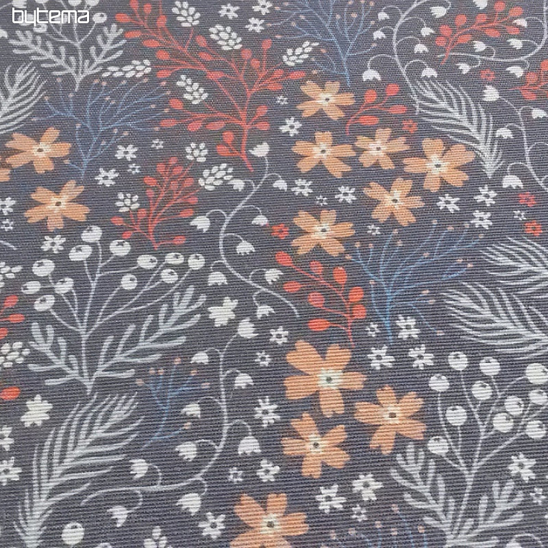 Decorative fabric BESA flowers