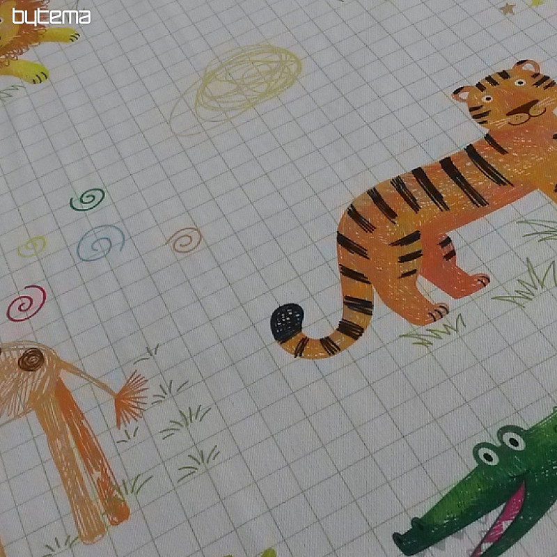 Children decorative fabric ZOO cartoon