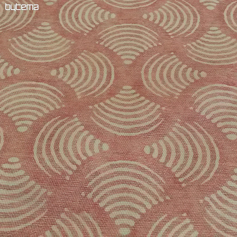 Decorative fabric WAVES rose
