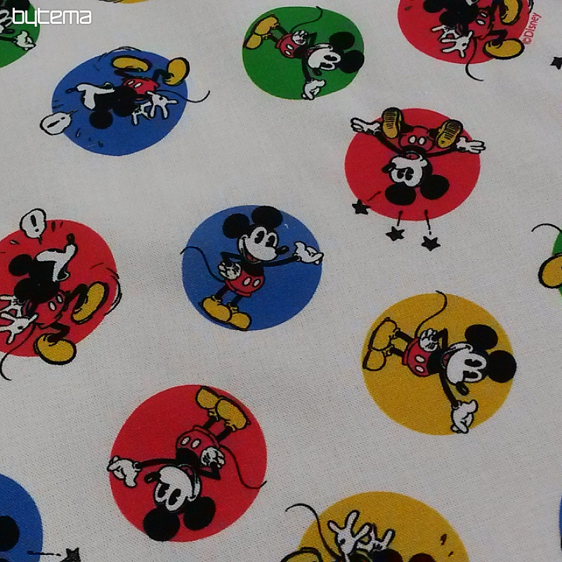 Cotton fabric MICKEY MOUSE circle