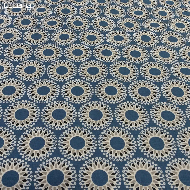 Cotton fabric MALAWA blue