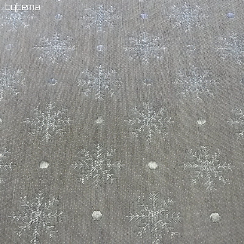 Christmas decorative fabric for tablecloths Flake gray 081 width 280