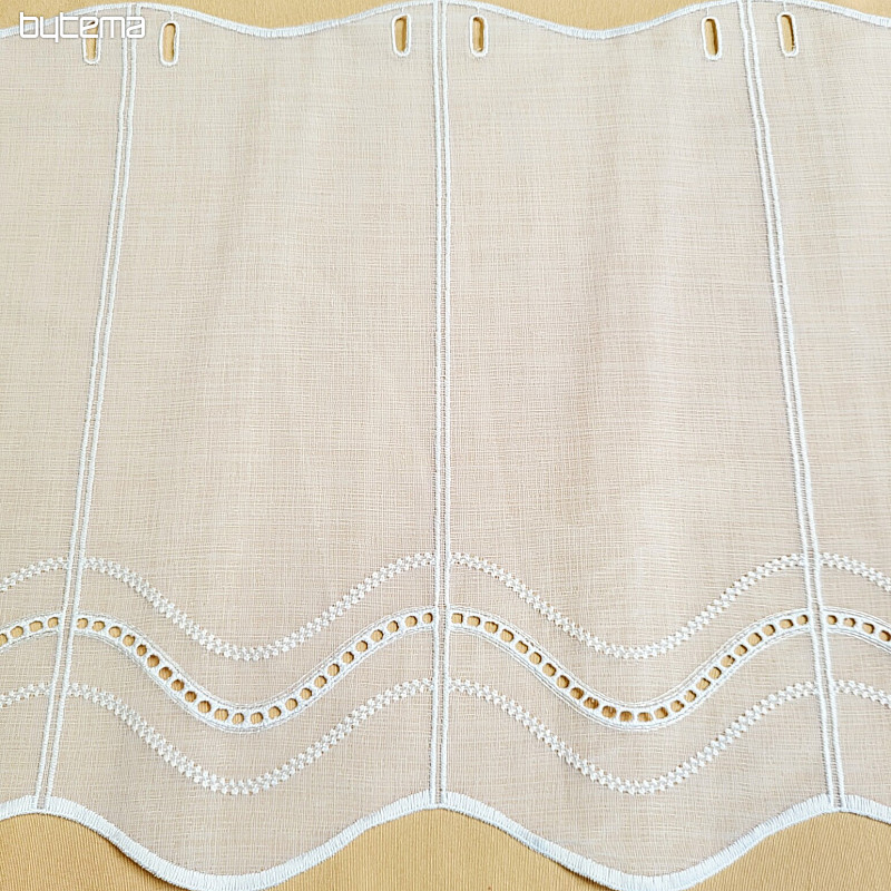 Modern woven Curtain V52 white