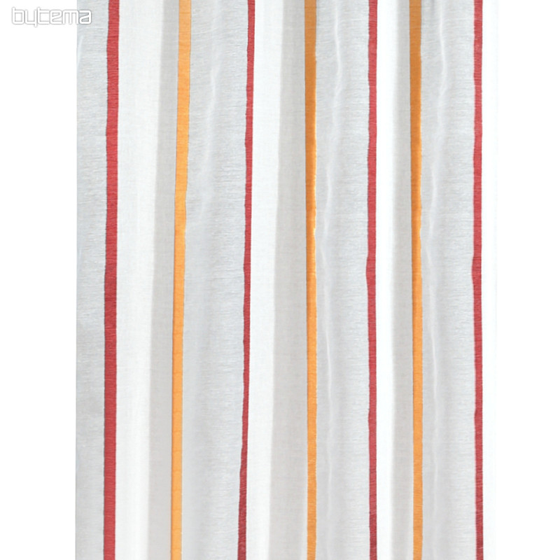 Light decorative curtain MARLON orange 135x245