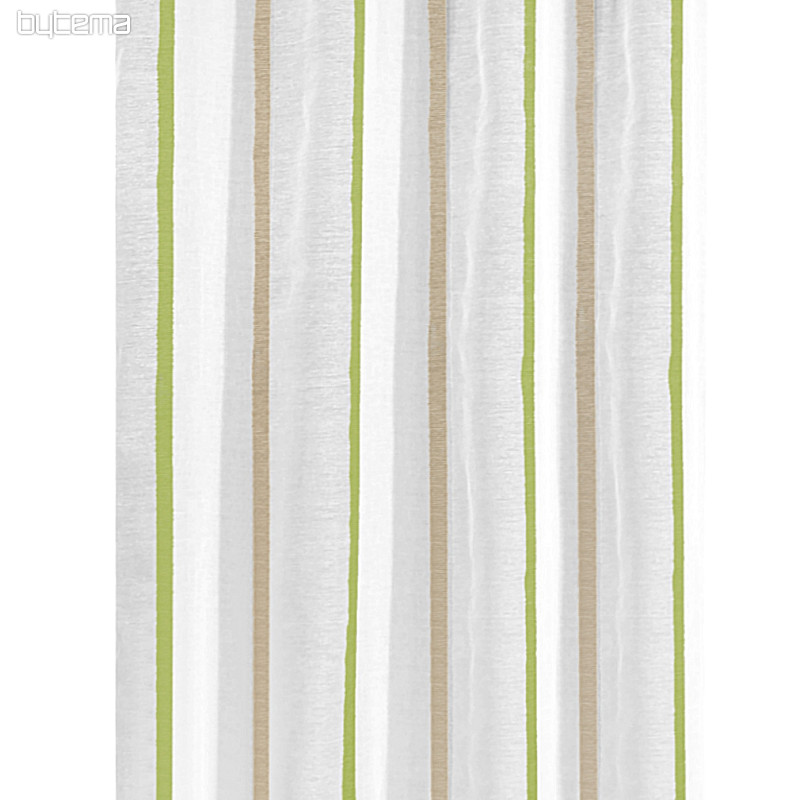 Light decorative curtain MARLON green 135x245