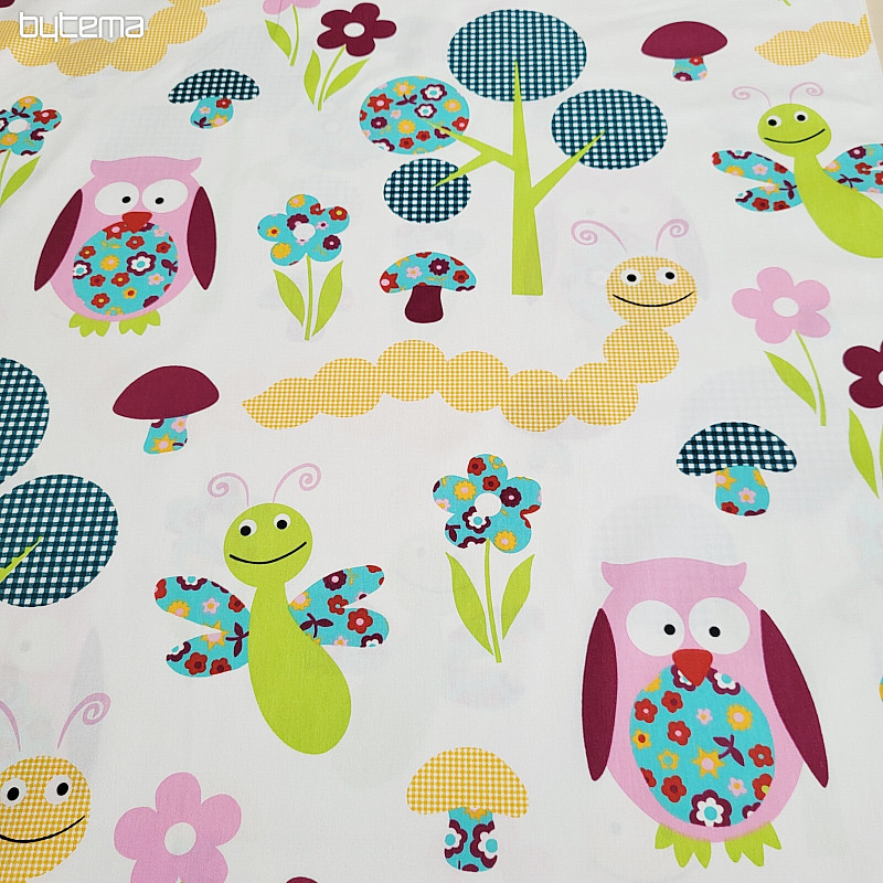 Children&#39;s decorative fabric MERRY FOREST