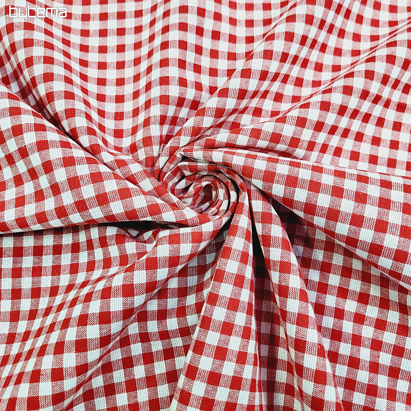 Decorative fabric KANAFAS red 0.5x0.5 cm