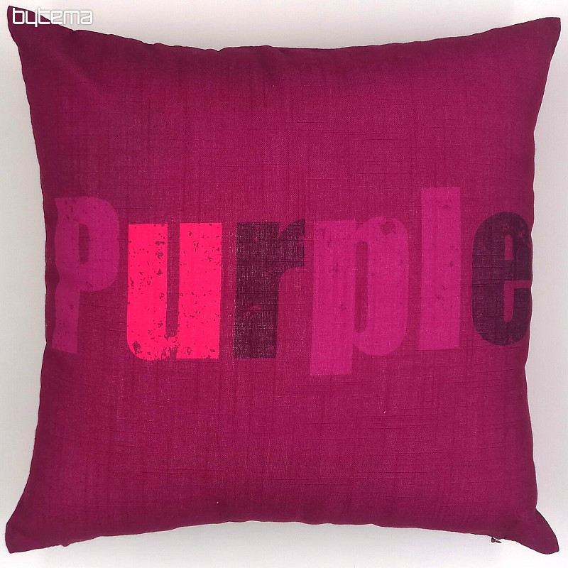 Decorative cushion cover COLORS PURPLE