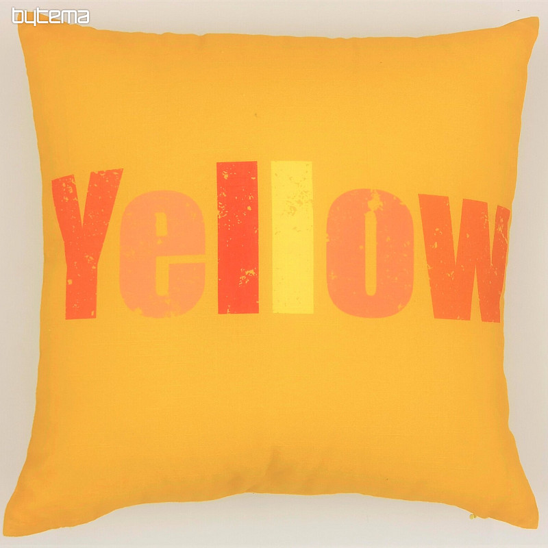 Decorative cushion cover COLORS YELLOW