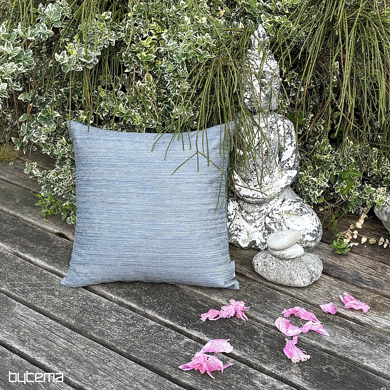 Chenille pillow-case ELIA greyblue