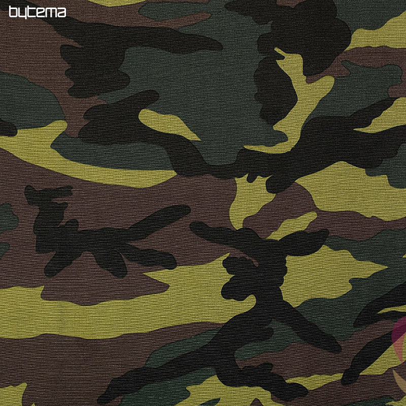 Decorative fabric CAMUFLAJE green