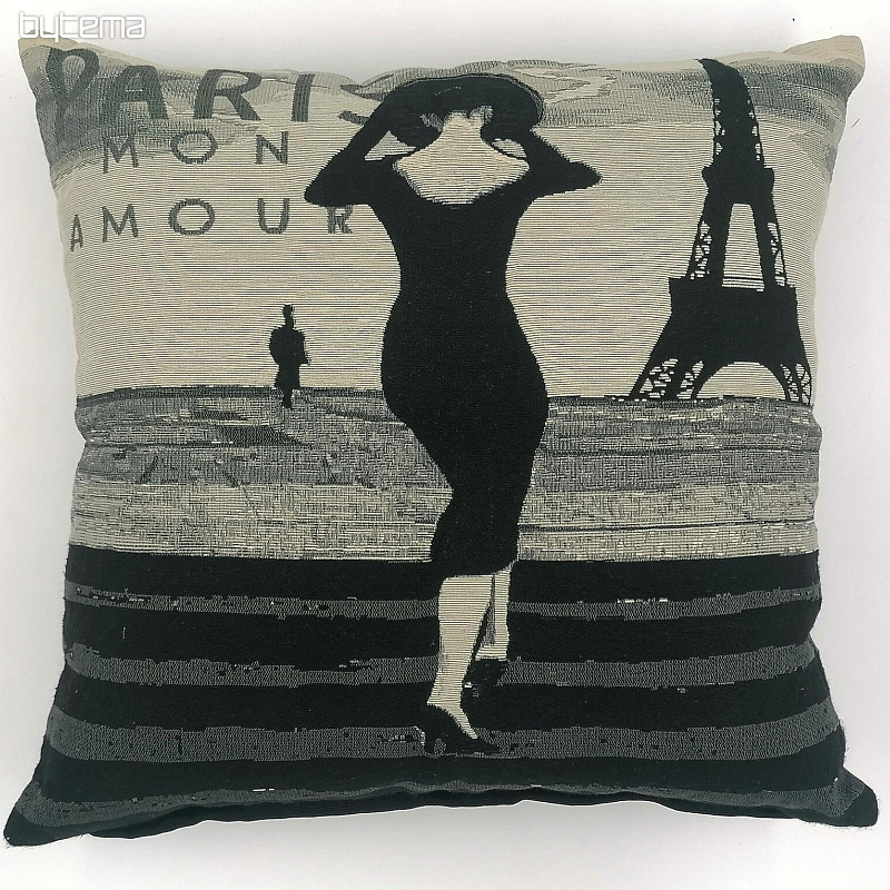 Decorative pillow PARIS STAR lady