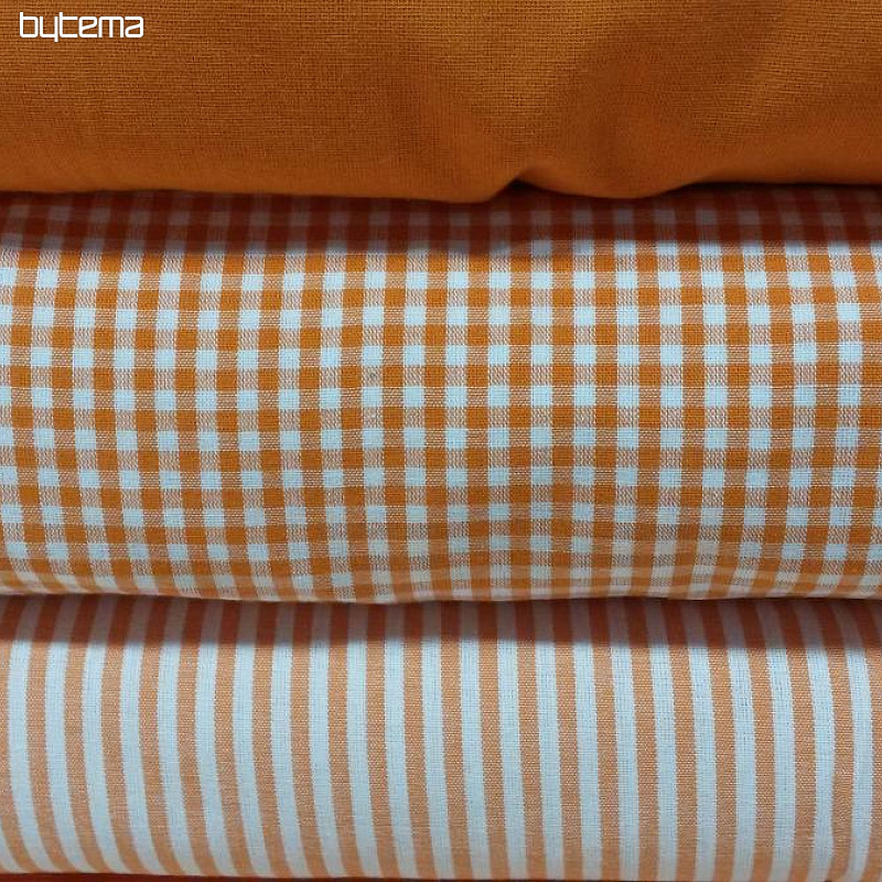 Decorative fabric oragne stripe 5mm
