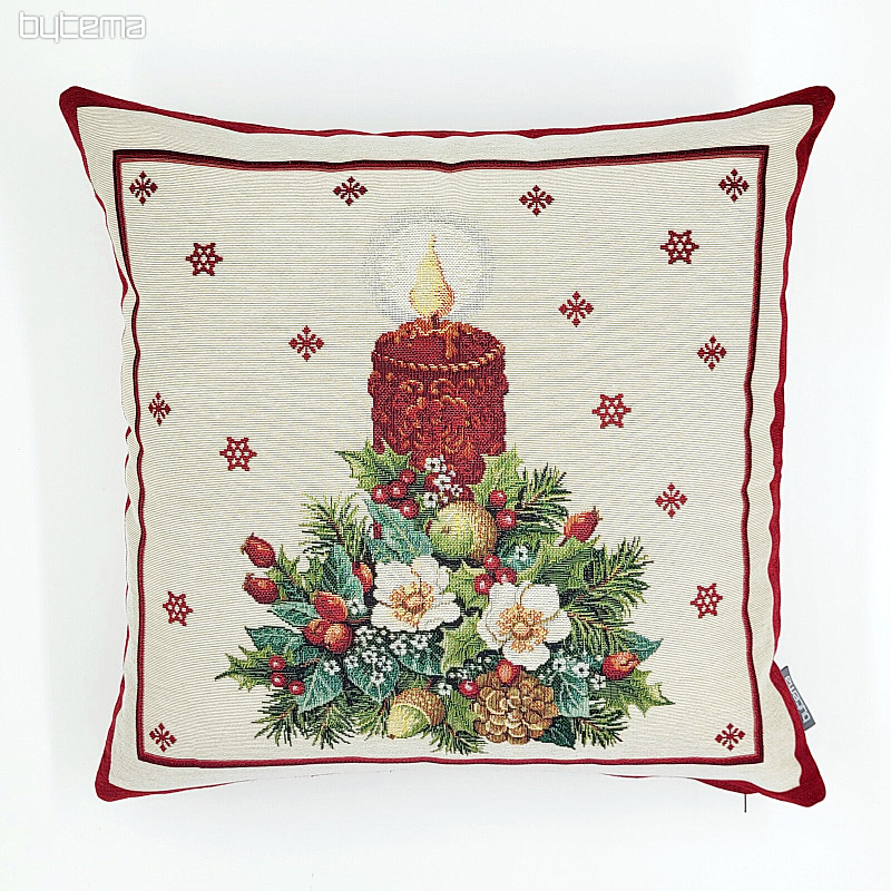 Christmas tapestry cover CHRISTMAS CANDLE