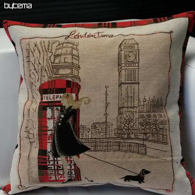 Decorative pillow case RETRO London calling Bytema