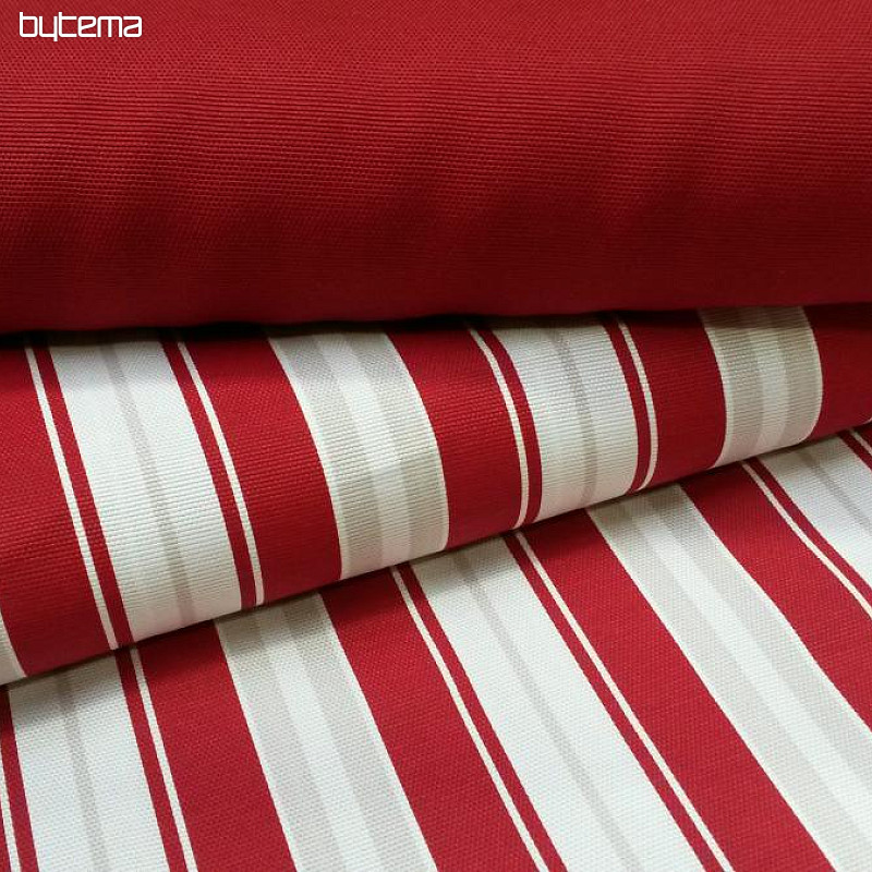 Decorative fabric Stripe red