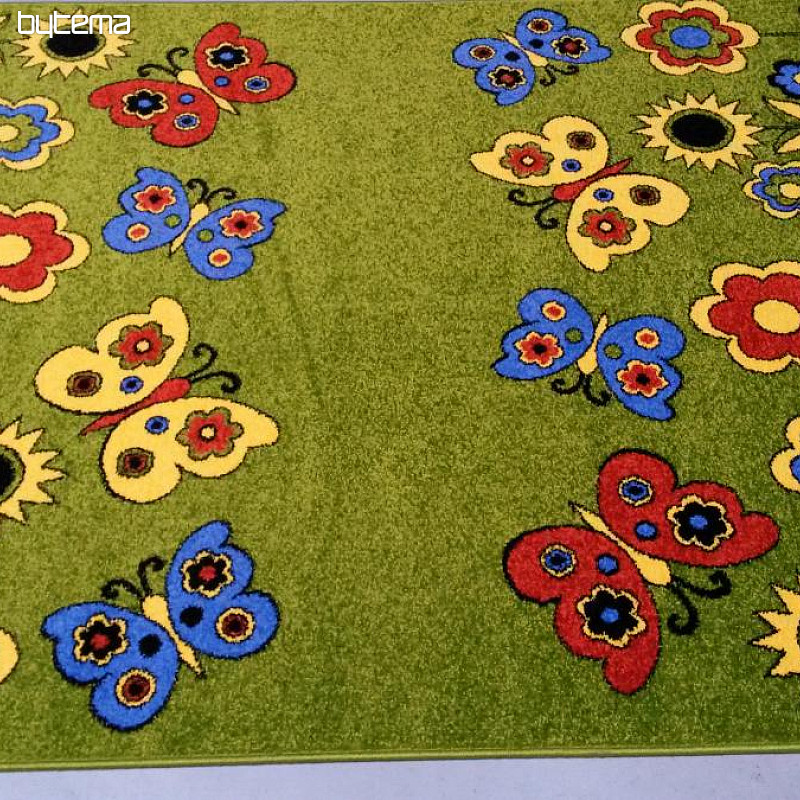Children carpet FLOWERS and BUTTERFLIES