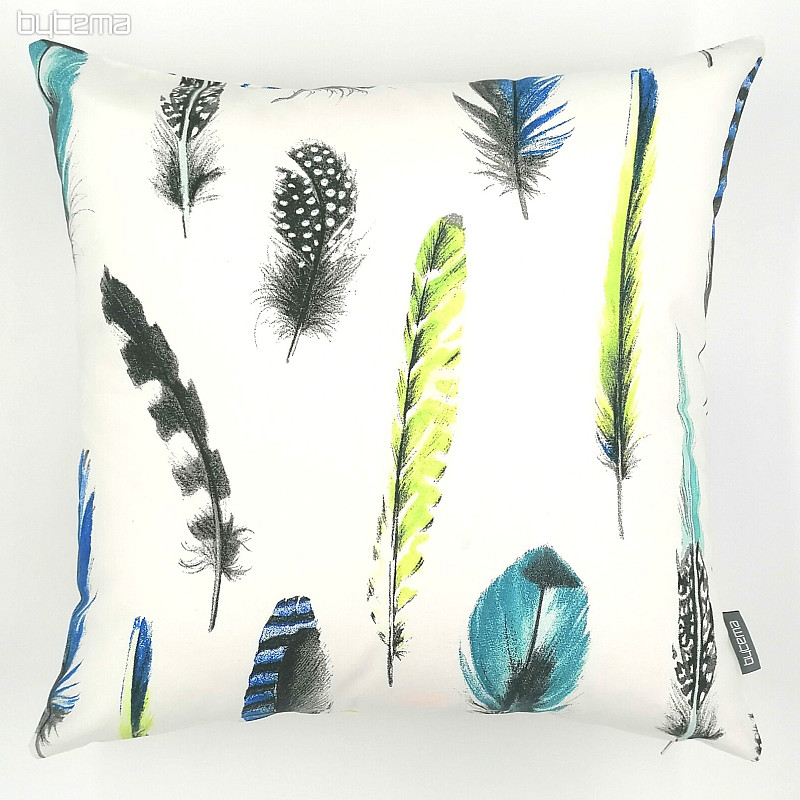 Decorative cushion cover FEATHER BLUE