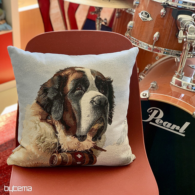 Tapestry pillow-case Saint Bernard