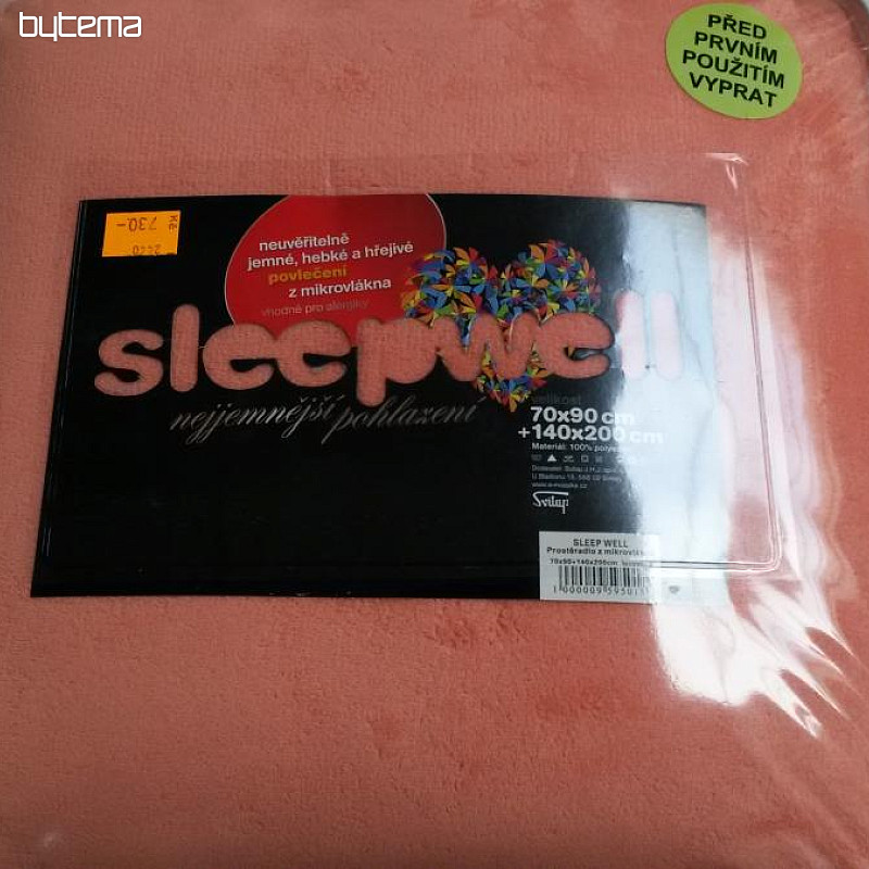 SLEEP WELL microflannel bedding - terracotta