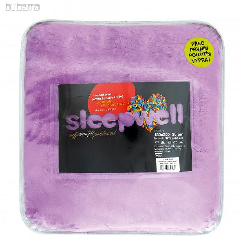 sheet microflannel 180x200 SLEEP WELL LILA